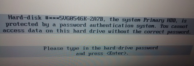 Dell 1F66 HDD password